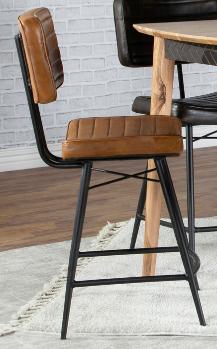 Partridge Leather Counter Chair (Set of 2)