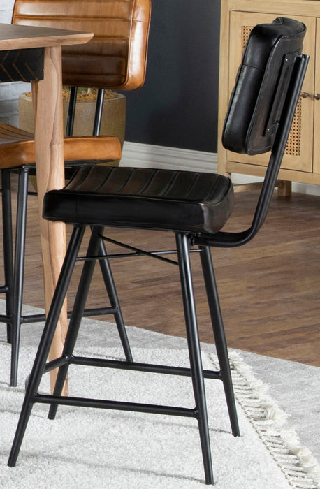 Partridge Leather Counter Chair (Set of 2)