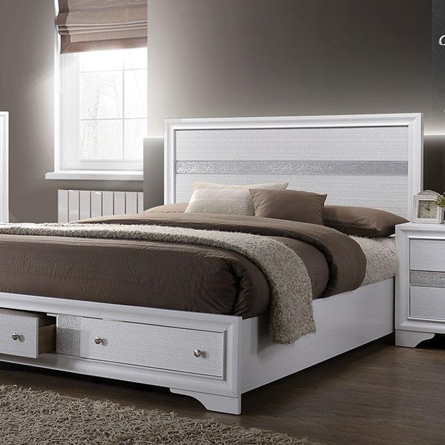 Chrissy White E.King Bed