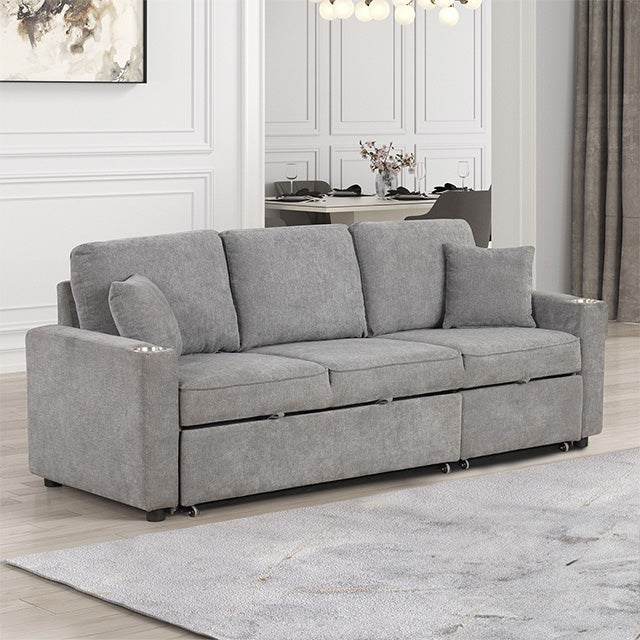 Kendal Sleeper Sofa Sectional - White