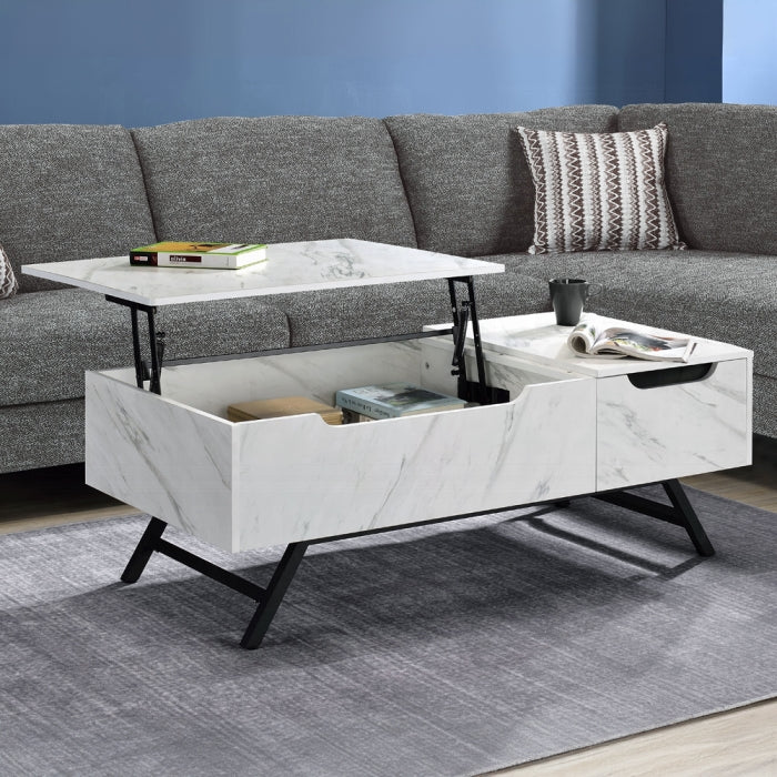 Throm Coffee Table W/Lift Top (White)