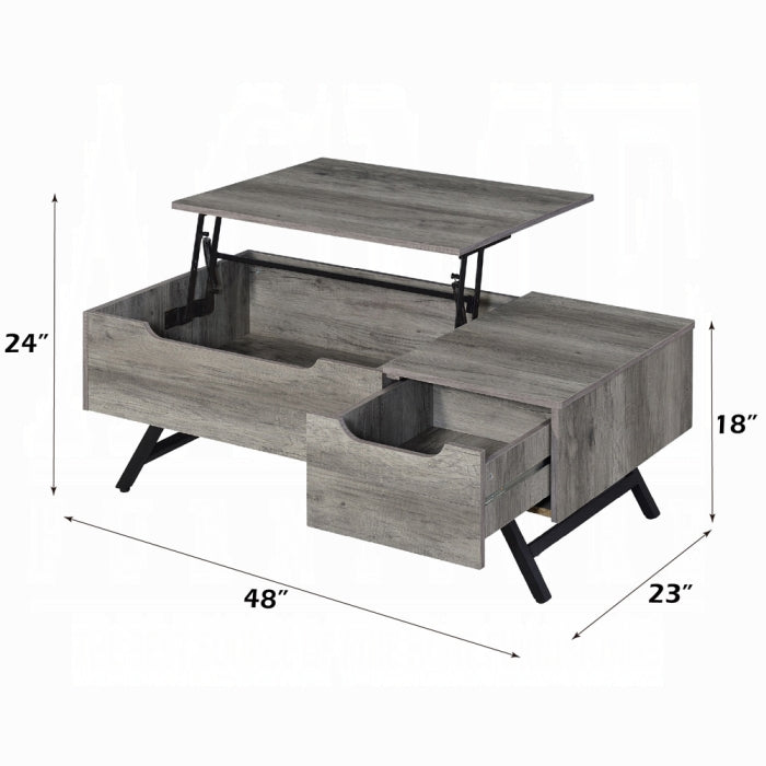 Throm Coffee Table W/Lift Top (beige)