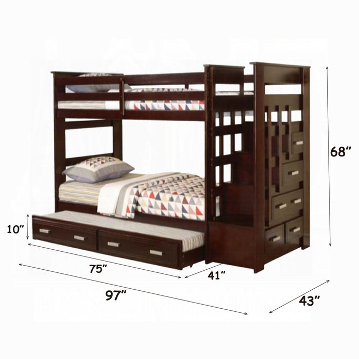 Allentown Twin/Twin Bunk Bed W/Trundle & Storage