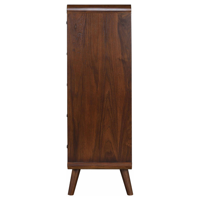 Robyn 5-drawer Chest Dark Walnut