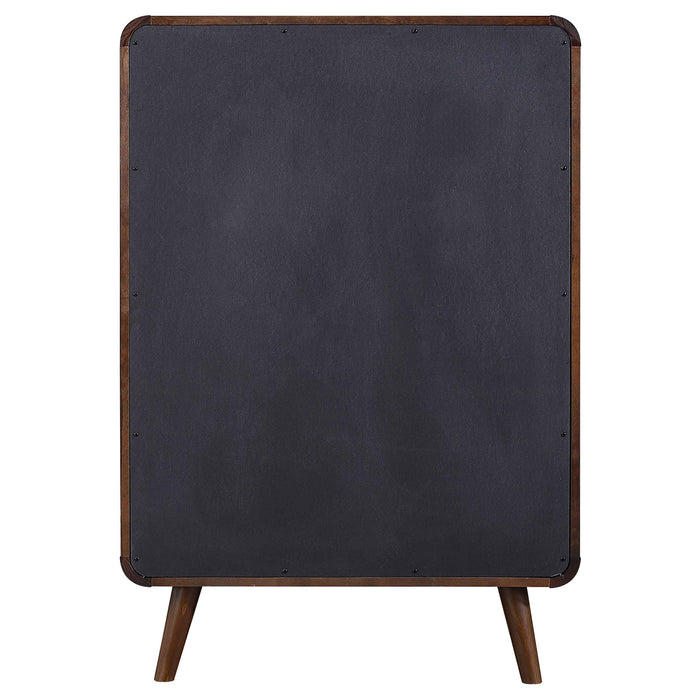 Robyn 5-drawer Chest Dark Walnut