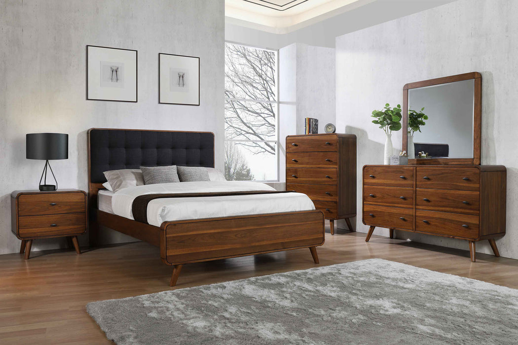 Robyn 5-drawer Chest Dark Walnut