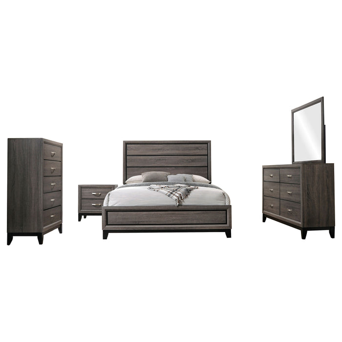 Watson Bedroom Set Grey Oak and Black