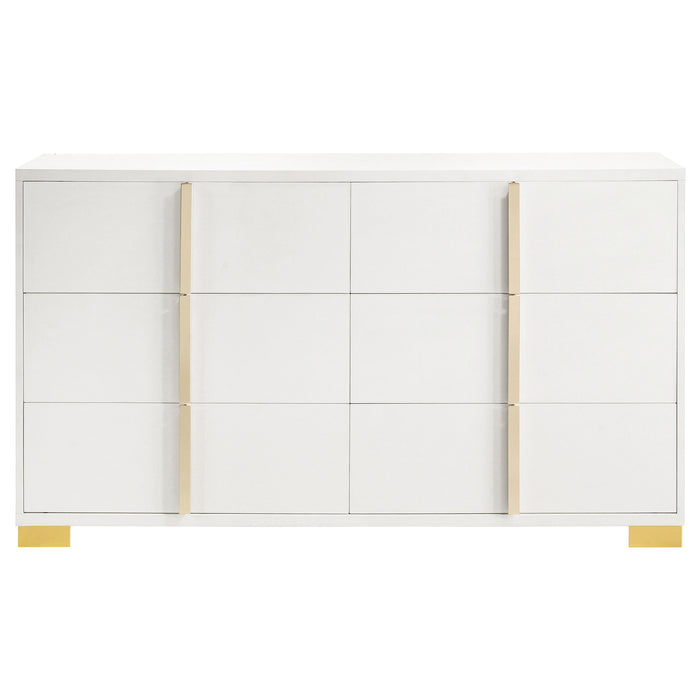 Marceline Bedroom Sets White & Black 4 & 5 Piece