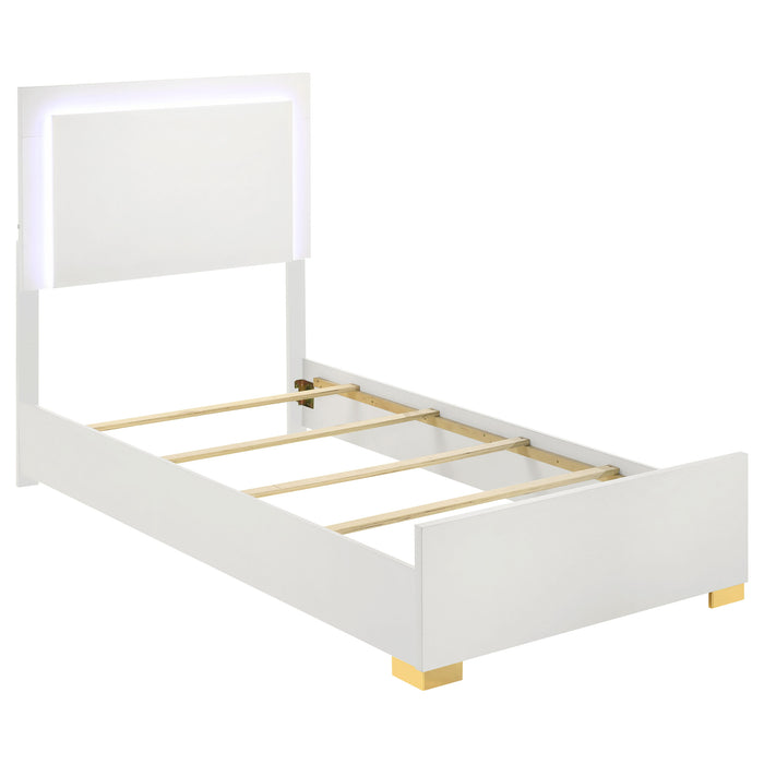 Marceline Bedroom Sets White & Black 4 & 5 Piece