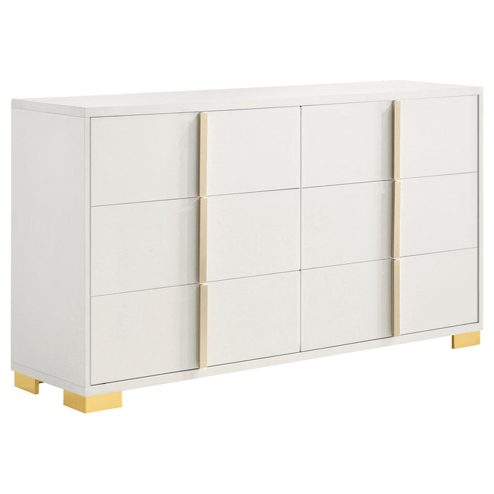 Marceline Bedroom Sets White & Black 4 & 5 Piece