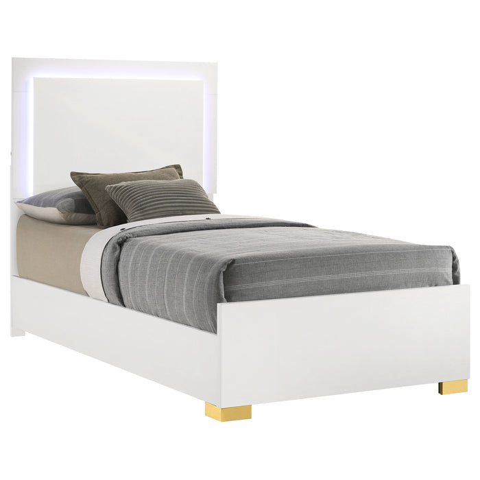 Marceline Beds White & Black Eastren King, Full, Twin, & Queen