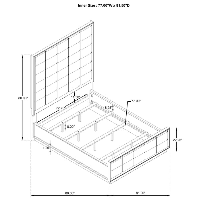Durango 4 & 5 Piece E.King, Cal.King & Queen Bedroom Set