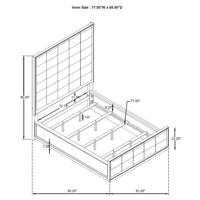 Durango 4 & 5 Piece E.King, Cal.King & Queen Bedroom Set
