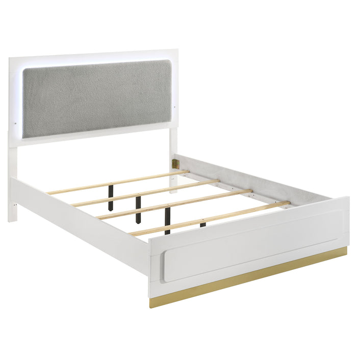 Caraway California King, E.King, & Queen Bed Black & White