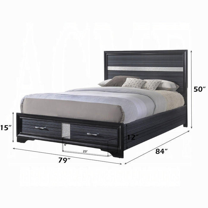 Naima EK Bed W/Storage