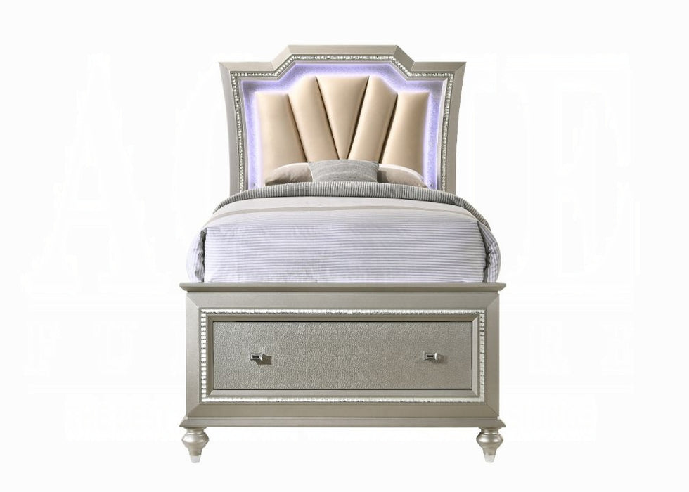 Kaitlyn Full Bed W/Led & Storage