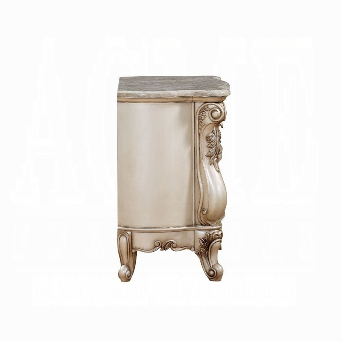Gorsedd Nightstand W/Marble Top