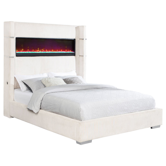 Tisdall California King, E.King & Queen Bed Grey, Black & Queen