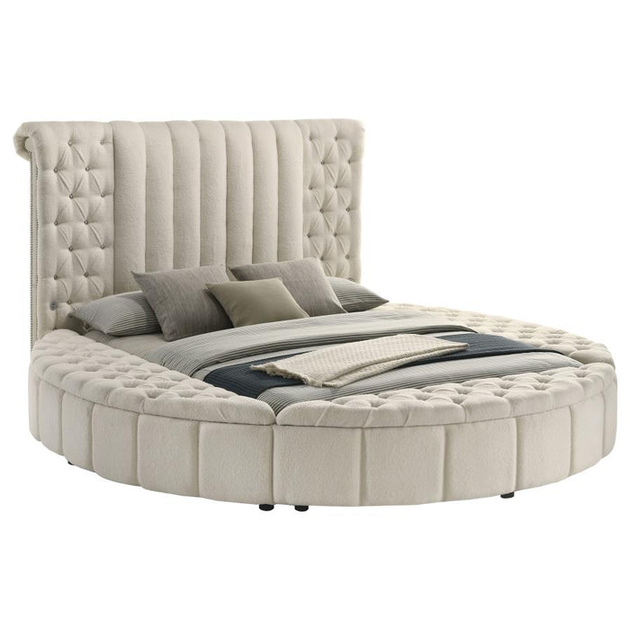 Sonya Upholstered Round Storage Bed
