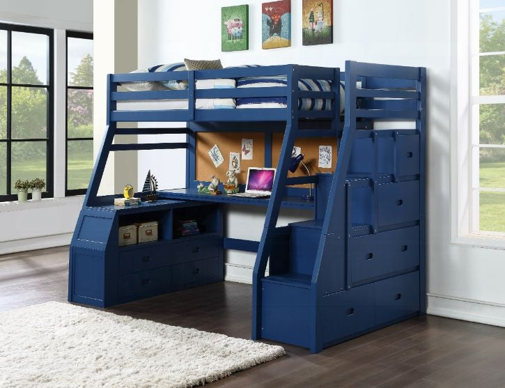 Jason II Twin Loft Bed W/Storage