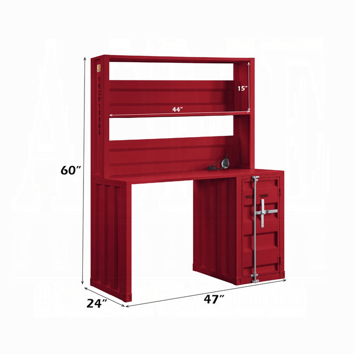 Cargo Writing Desk W/Hutch