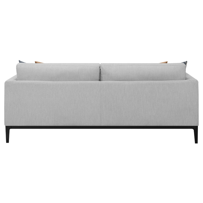 Apperson Upholstered Track Arm Sofa Light Grey - Westco Warehouse Furniture (Los Angelos, CA)