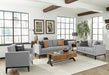 Apperson Upholstered Track Arm Sofa Light Grey - Westco Warehouse Furniture (Los Angelos, CA)