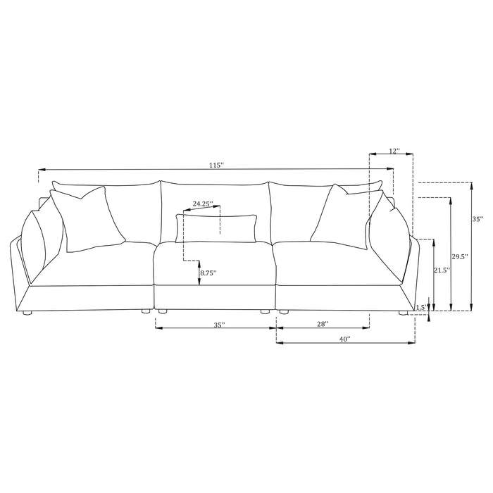 Sasha Stationary Sofas