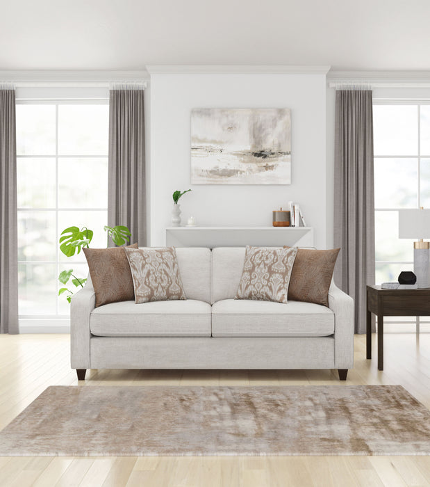 Christine Upholstered Cushion Back Sofa Beige