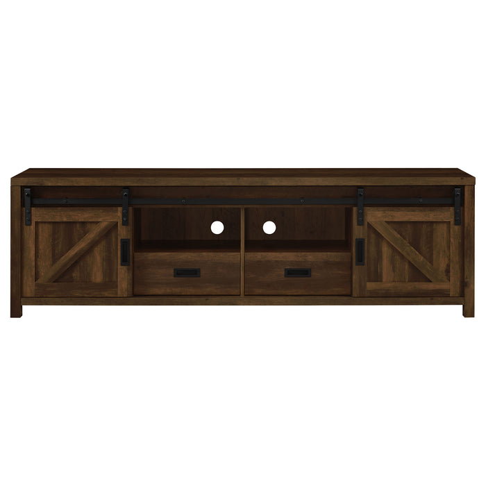 Madra Rectangular TV Console with 2 Sliding Doors