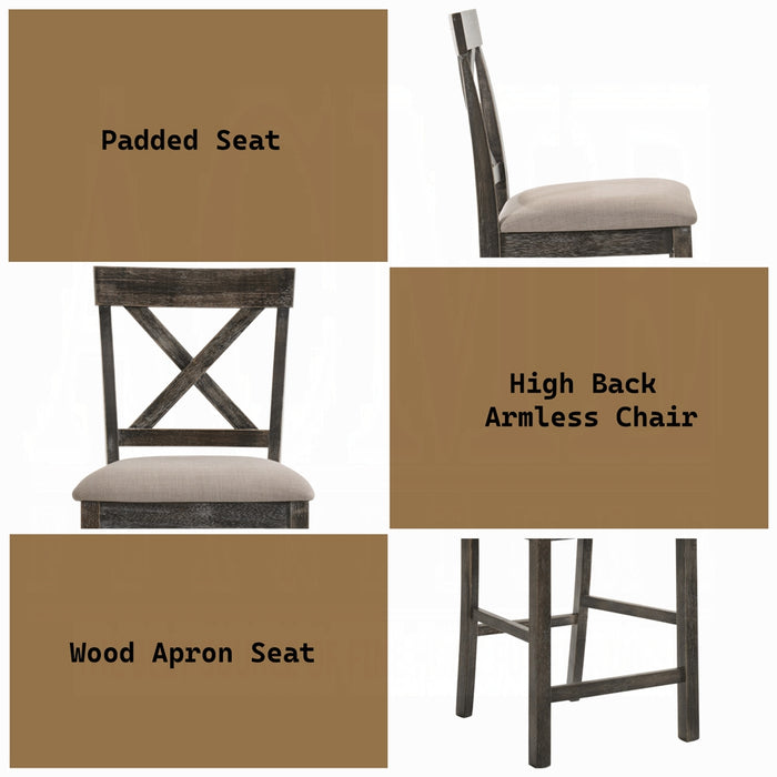 Martha II Counter Height Chair (Set-2)
