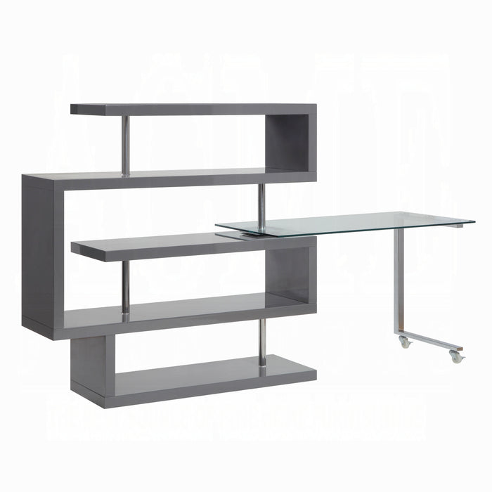 Buck II Writing Desk W/Bookshelf