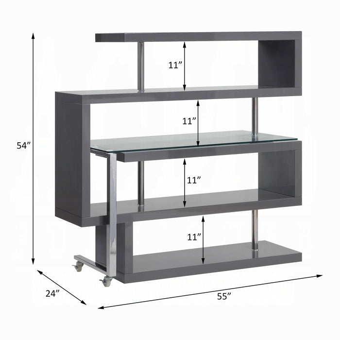 Buck II Writing Desk W/Bookshelf