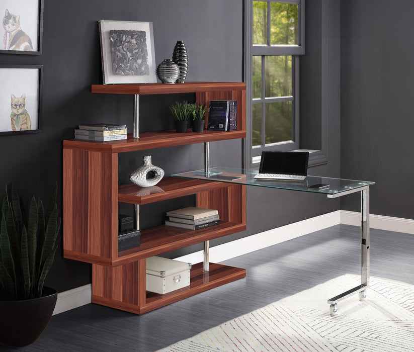 Buck II Writing Desk W/Bookshelf