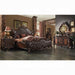 Versailles 2-Tone Dark Brown PU & Cherry Oak Queen Bed image
