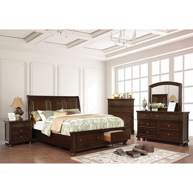 Castor Brown Cherry Queen, E.King, & Cal.King Bed