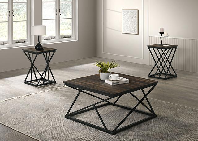 Borup 3 Pc. Table Set Brown