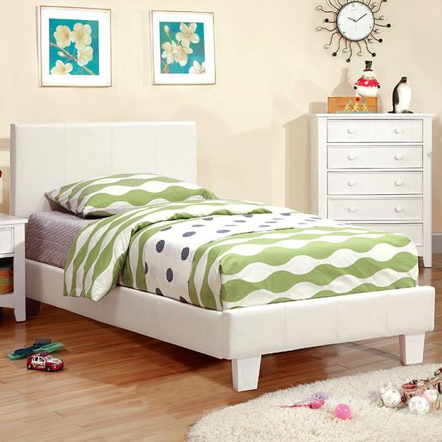 Winn Park Cal.King, E.King, Twin, & Full Bed Chrome, Gray, Brown, & Chrome