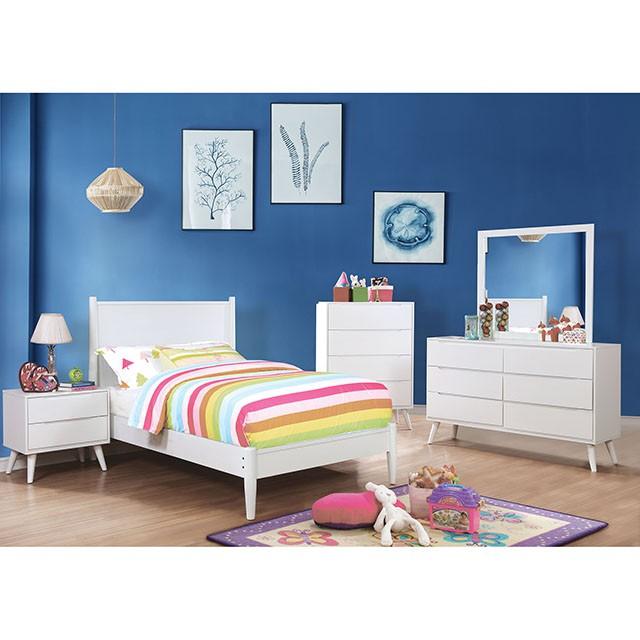 LENNART II Black & White Cal.King, E.King, Full, Queen, Twin Bed