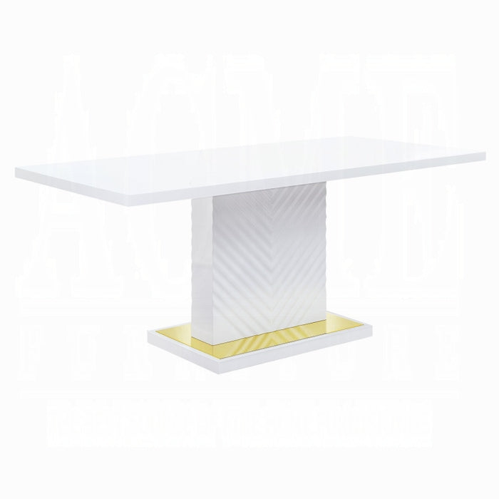 Gaines Dining Table W/Pedestal Base