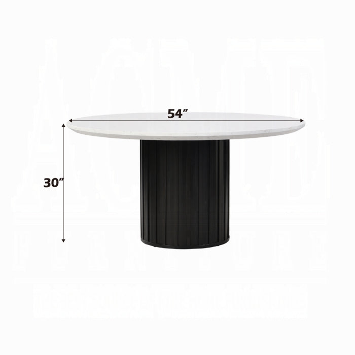 Jaramillo Round Dining Table W/Engineered Marble Top