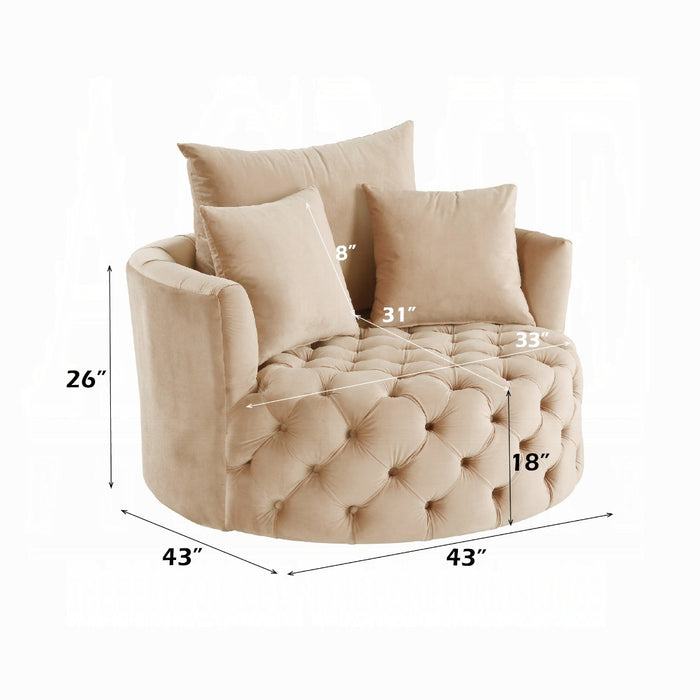 Zunyas Accent Chair W/Swivel