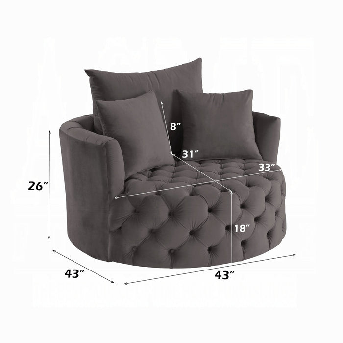 Zunyas Accent Chair W/Swivel