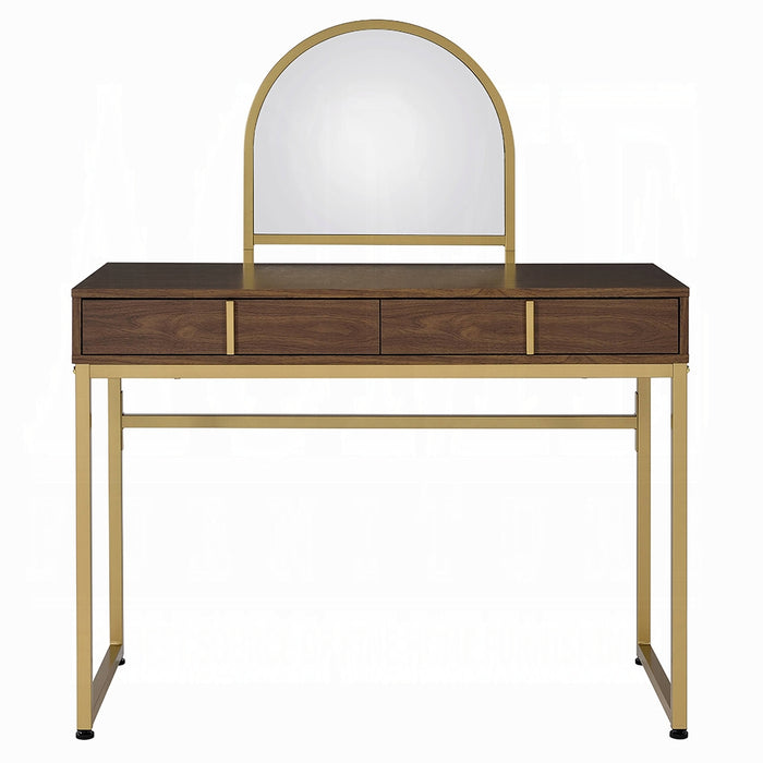 Coleen Vanity Desk W/Mirror & Jewelry Tray