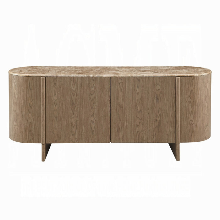 Markku Console Table w/Natural Marble