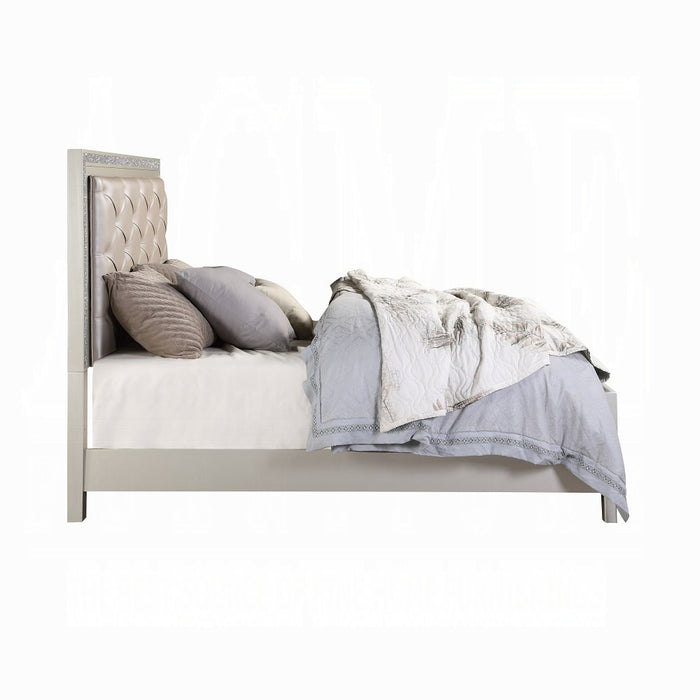 Sliverfluff EK Bed W/Led & Storage