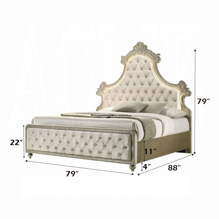 Lucienne EK Bed W/Led