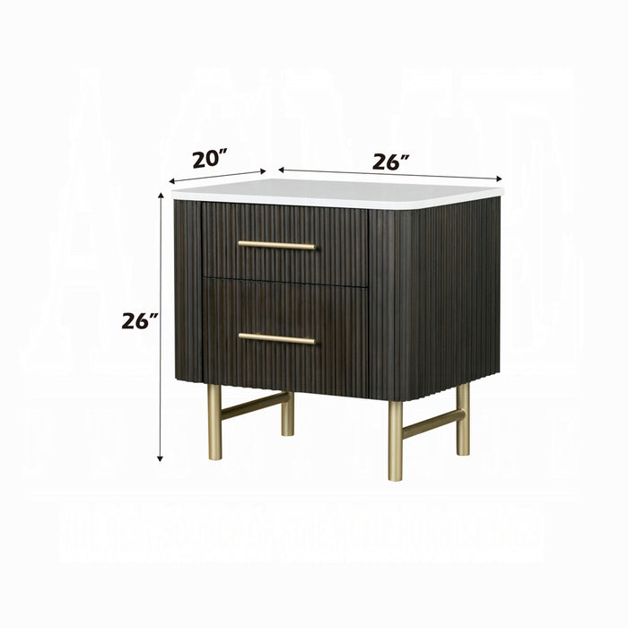 Clayten Nightstand w/Marble Top