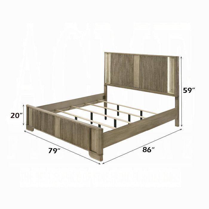 Lakkari Eastern King Bed w/LED