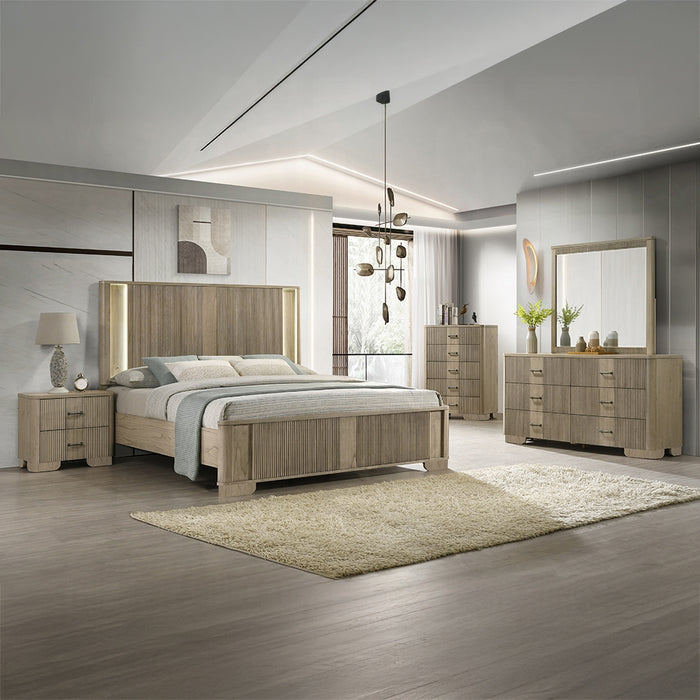 Lakkari Queen Bed w/LED